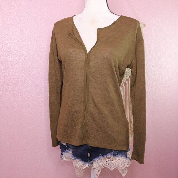Sanctuary | Long Sleeve V Neck Top Small - Picture 2 of 7